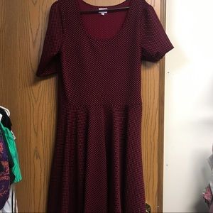 Red polka dot XL Lularoe Nicole