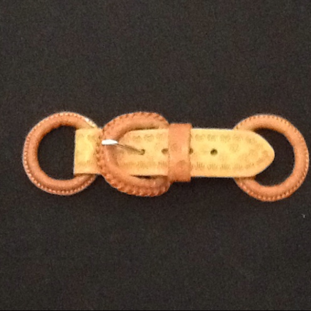 Leather belt buckle set