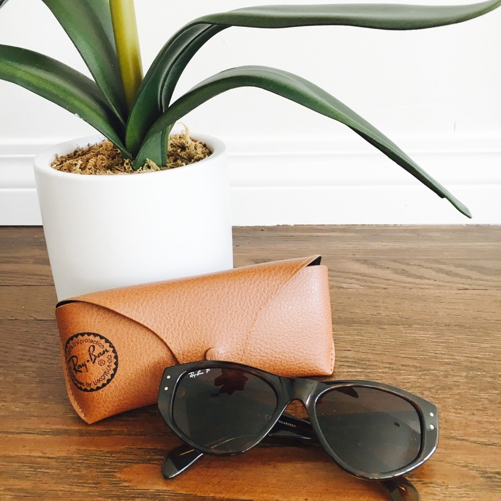 Ray-Ban Polarized Vagabond Sunglasses - Brown