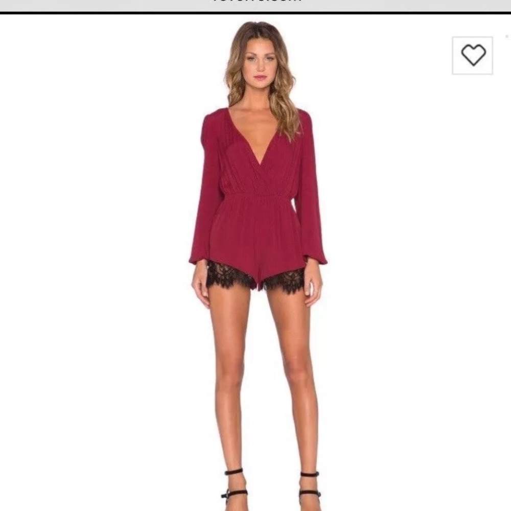 Lovers and friends angel baby romper (wine)