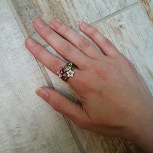 Flower stacking rings