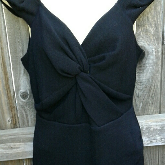 LEIFSDOTTIR BLACK RUCHED DESIGNER DRESS - Picture 2 of 7