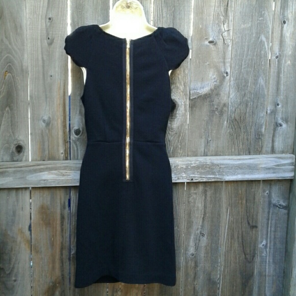 LEIFSDOTTIR BLACK RUCHED DESIGNER DRESS - Picture 3 of 7