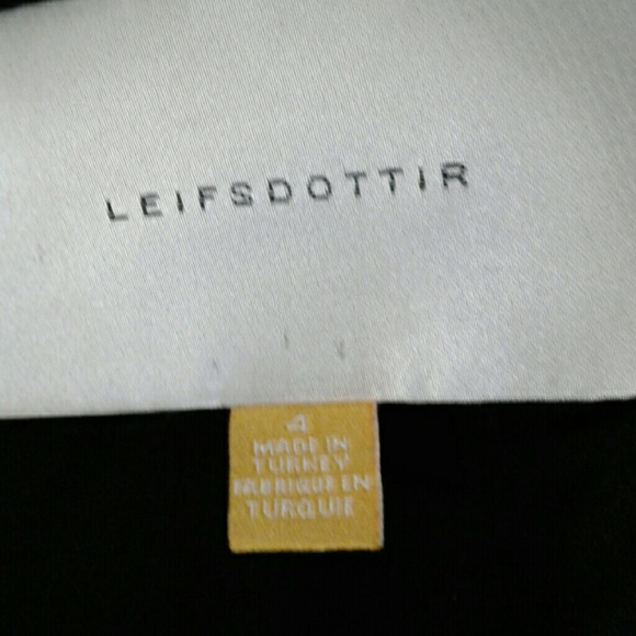 LEIFSDOTTIR BLACK RUCHED DESIGNER DRESS - Picture 4 of 7