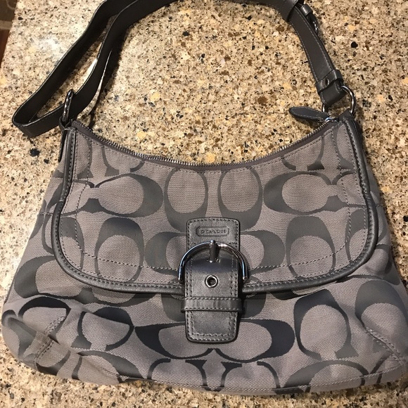 Gray Coach Purse - Picture 1 of 1