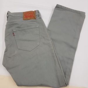 Levi's 501 light gray jeans