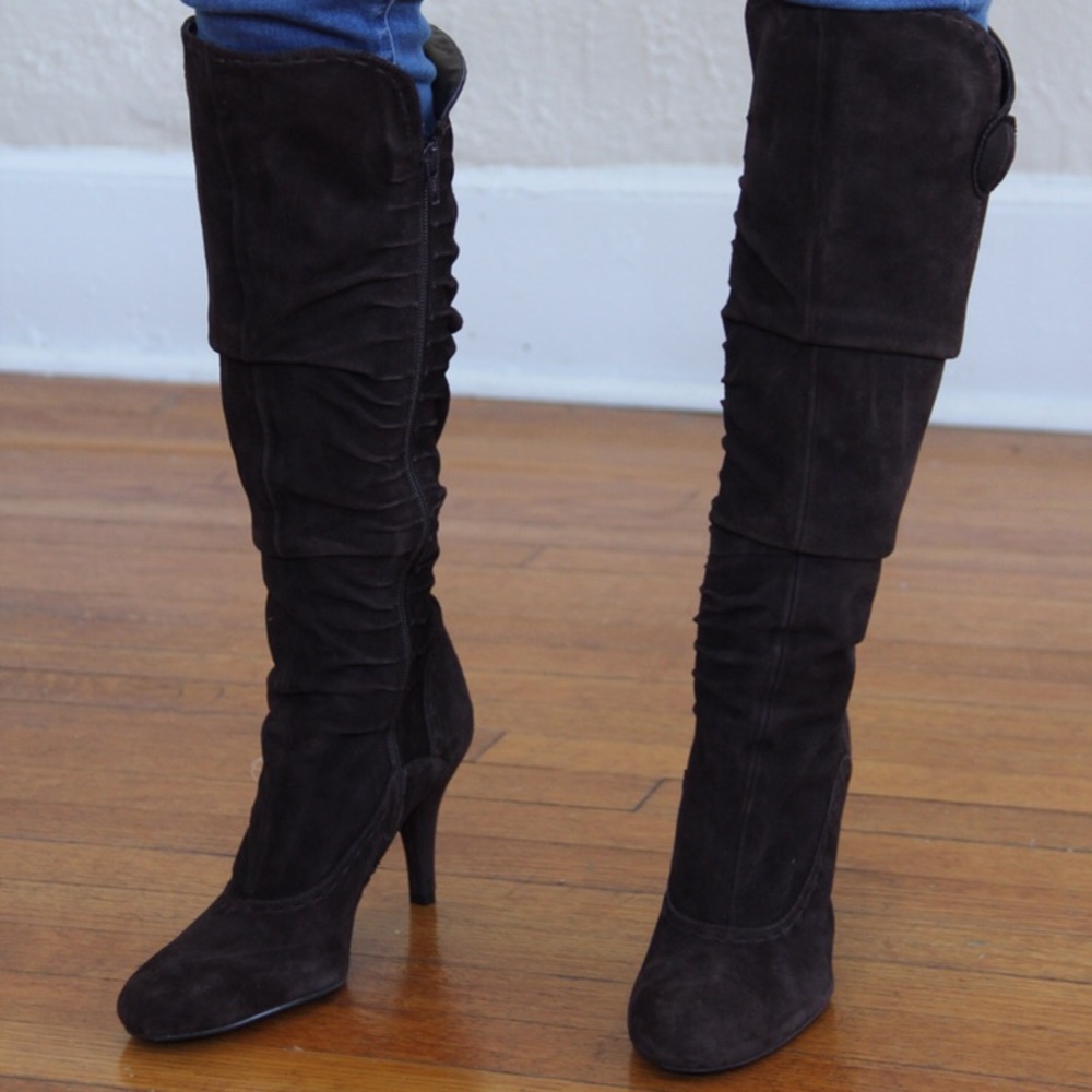 Antonio Melani 100% Leather knee High Brown Boots