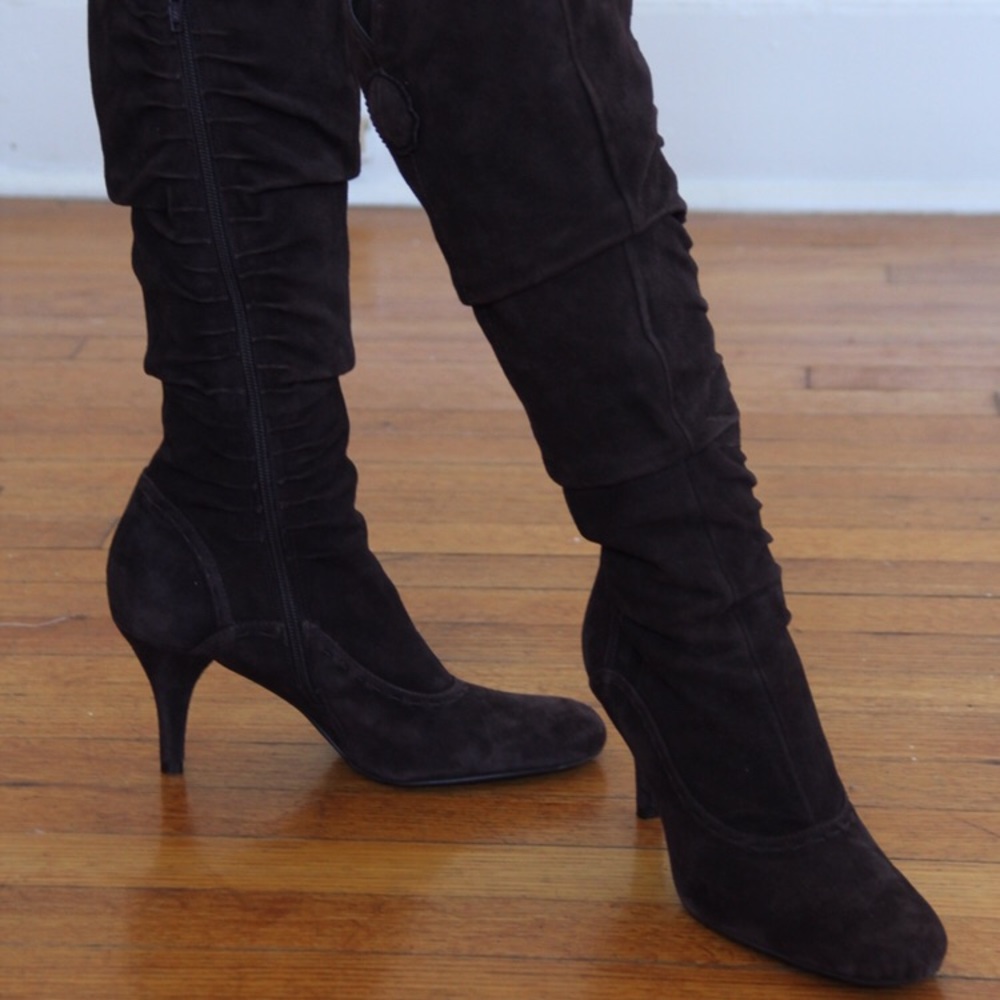 Antonio Melani 100% Leather knee High Brown Boots - Picture 2 of 3