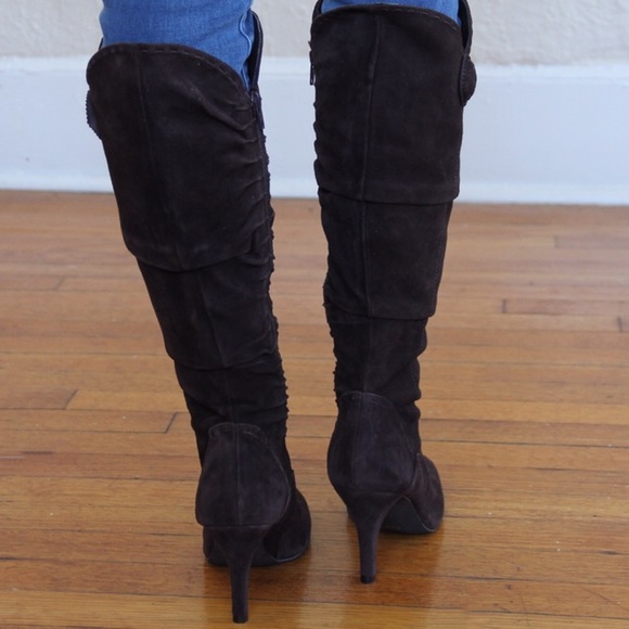 Antonio Melani 100% Leather knee High Brown Boots - Picture 3 of 3