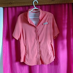 Columbia Button Up Performance fishing gear shirt