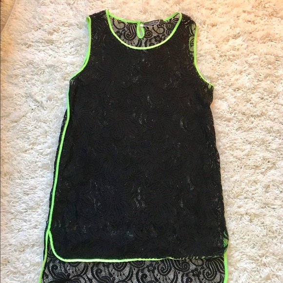 Swim coverup - black lace - Picture 1 of 2