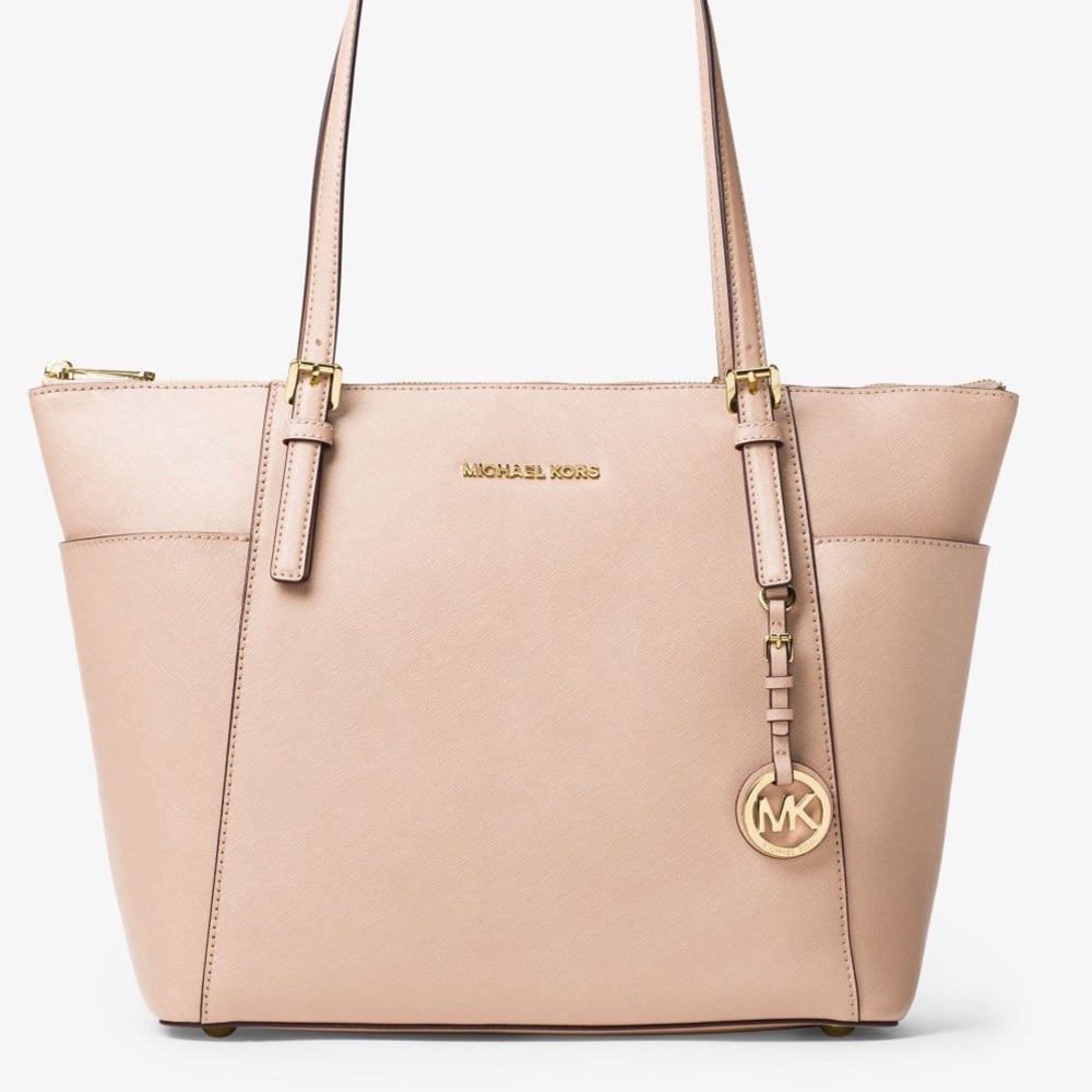 Light pink/mauve leather, Michael Kors tote!