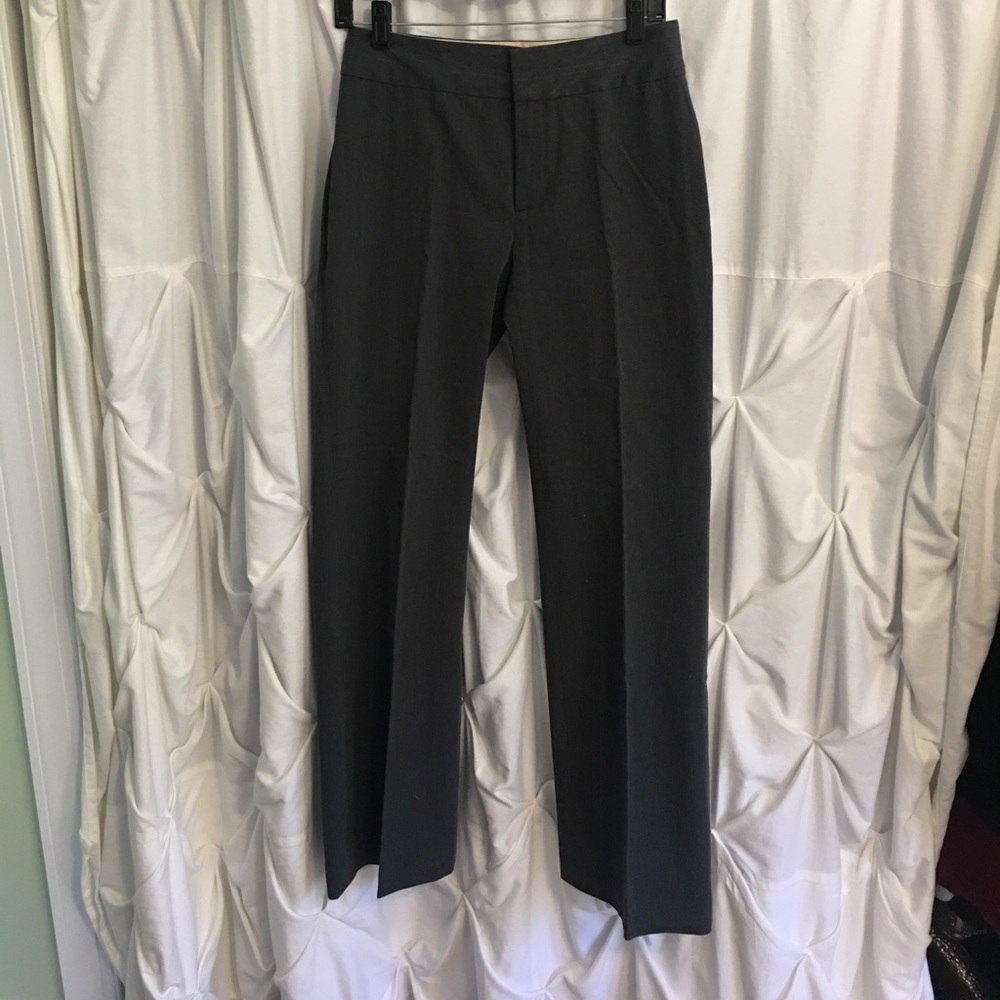 Grey boot cut office attire pants