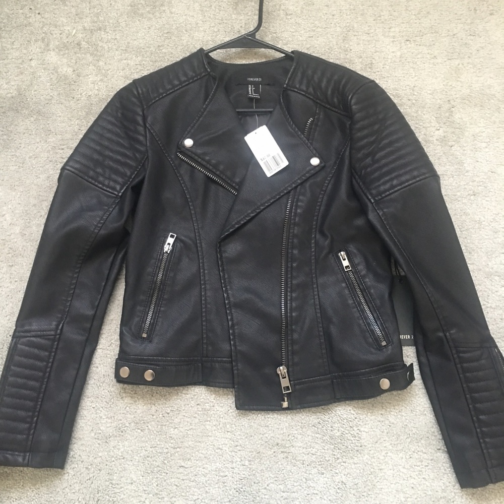 Faux Leather Moto Jacket! ❤️