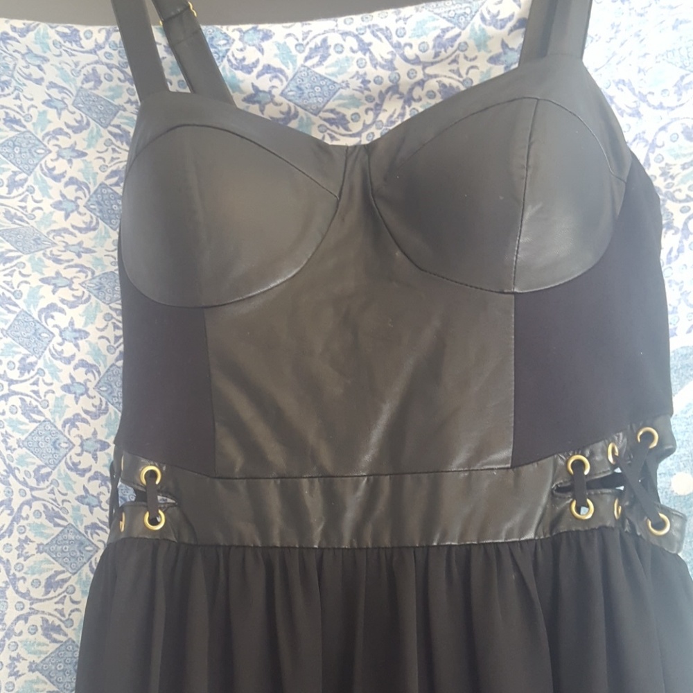 High low black dress