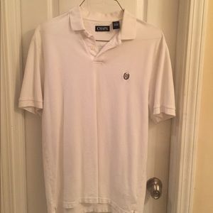 Men's white polo
