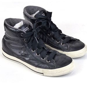 High-top Leather Converse All Star Shoes