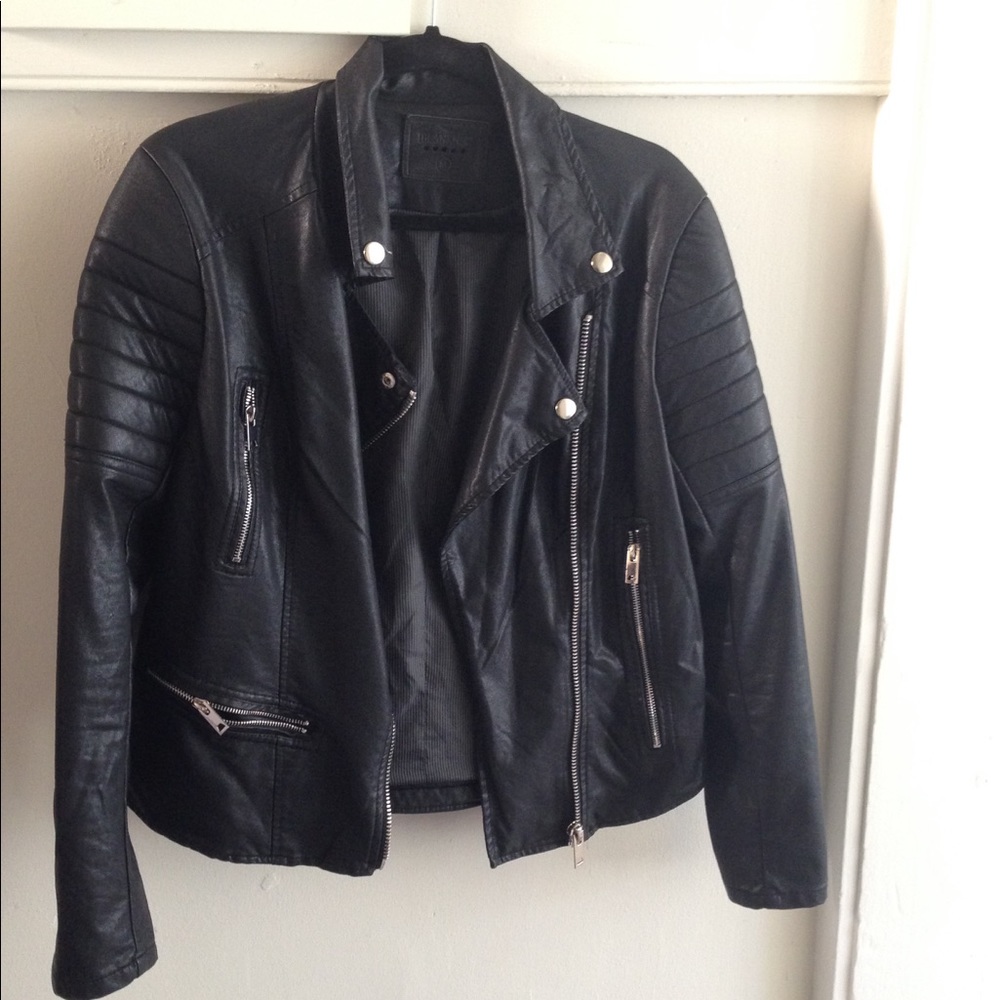 Faux leather jacket