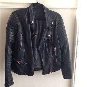 Faux leather jacket