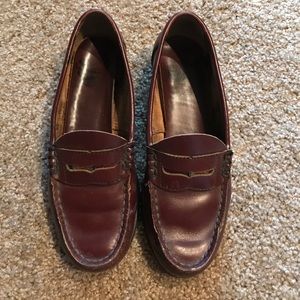 Vintage Leather Penny Loafers. Size 7