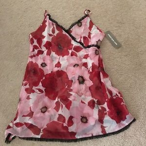 Brand new nightie red, white and pink flowers
