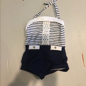 Janie and jack sailor swimsuit 12-18 month
