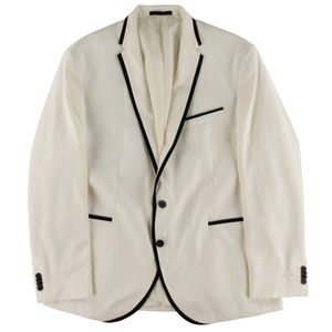 Kenneth Cole New York-Ivory Lined Tuxedo Blazer46R