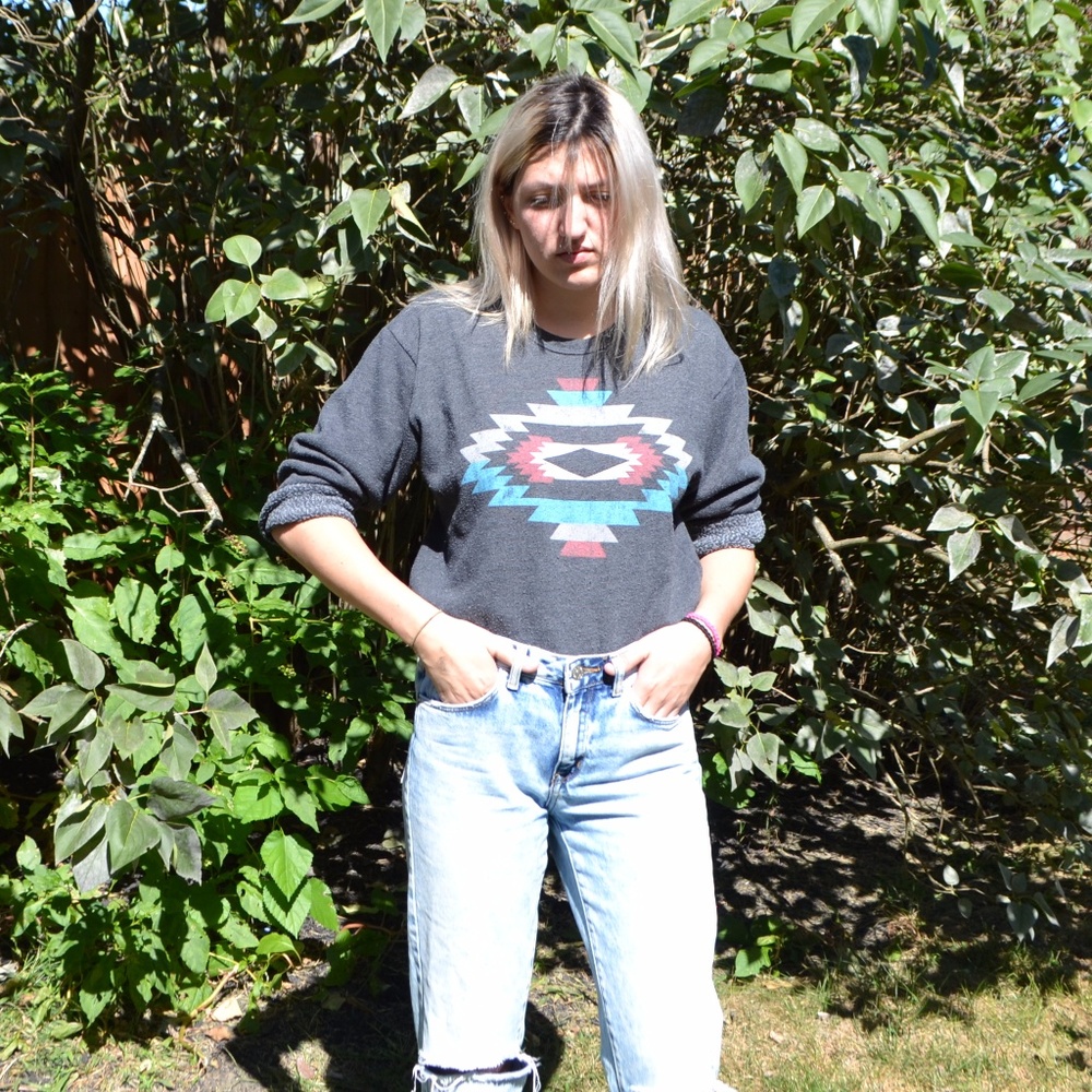 Aztec Print Pullover - image 2