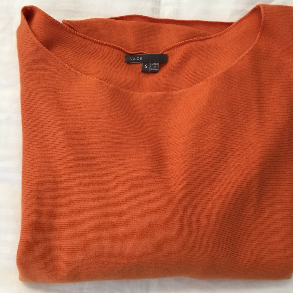 Orange Vince Sweater Size a Small