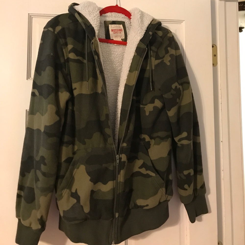 Mossimo kids green camouflage winter jacket