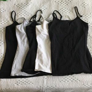 Express Sexy Basics Stretch Cami B/W/G lot - Small