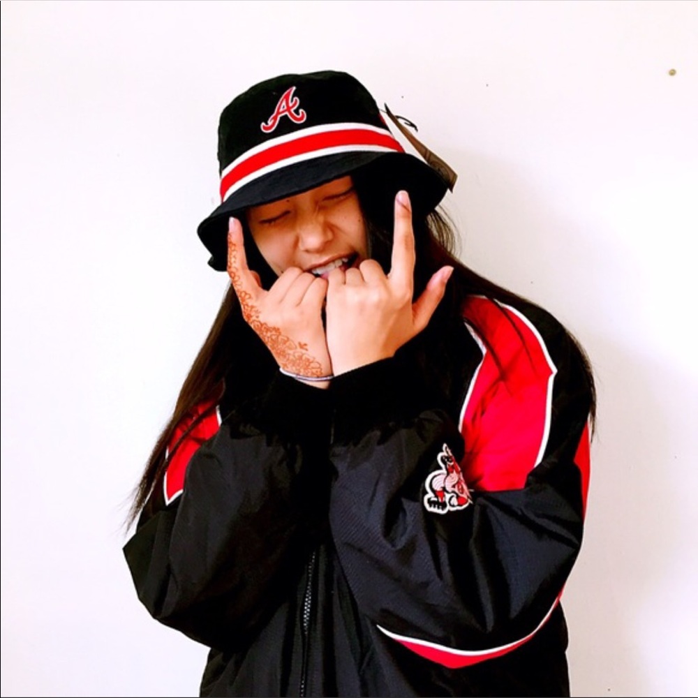 mlb official majestic jacket reds vintage
