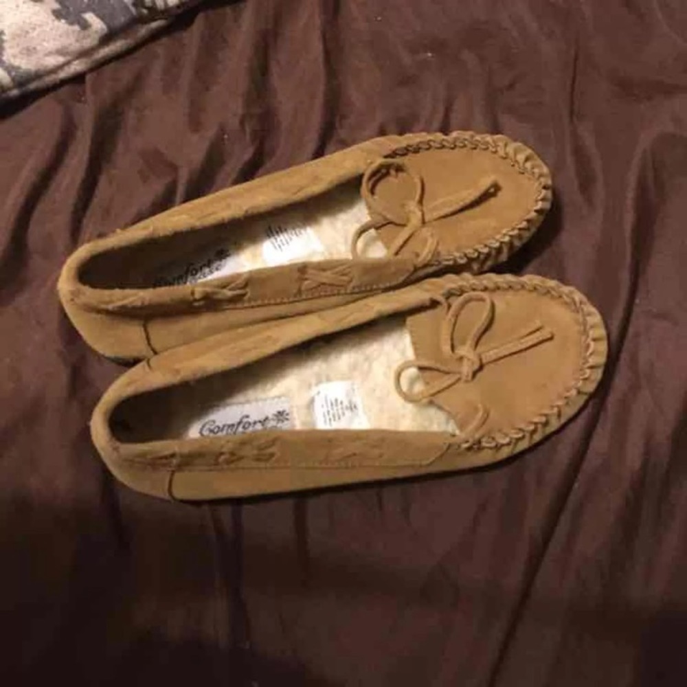 Tan Non slip Moccasins