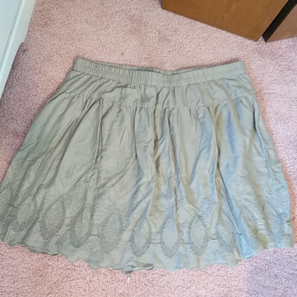 Olive/gray skirt
