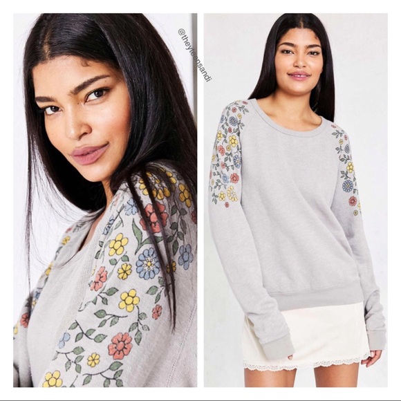 Urban Outfitters Tops - Urban Outfitters Project Social Floral Sweater