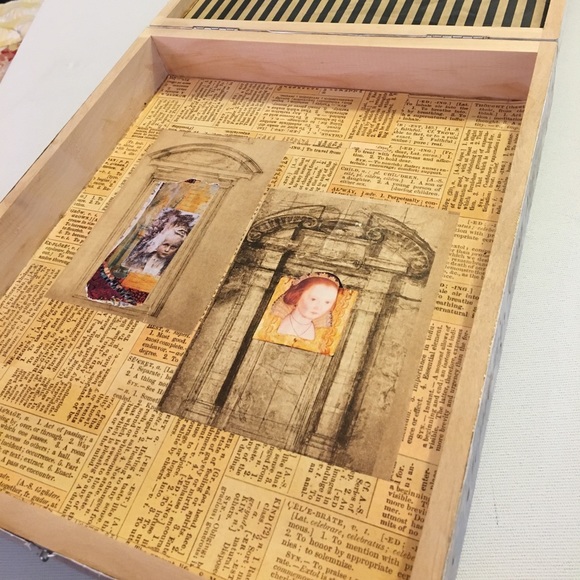 Gorgeous collage jewelry treasure box 1 of a kind - Picture 4 of 6