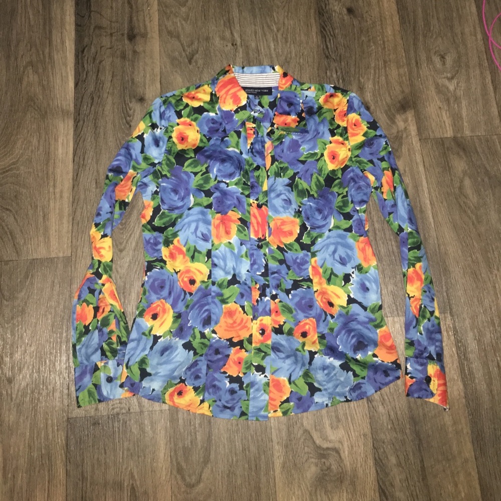 JONES NEW YORK / Cotton Button Down