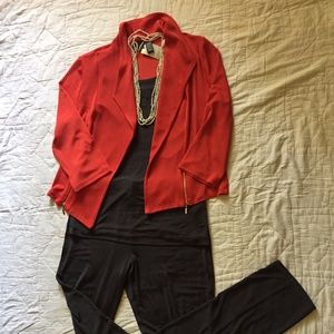 Chico's Travelers Zip Detail Moto Jacket