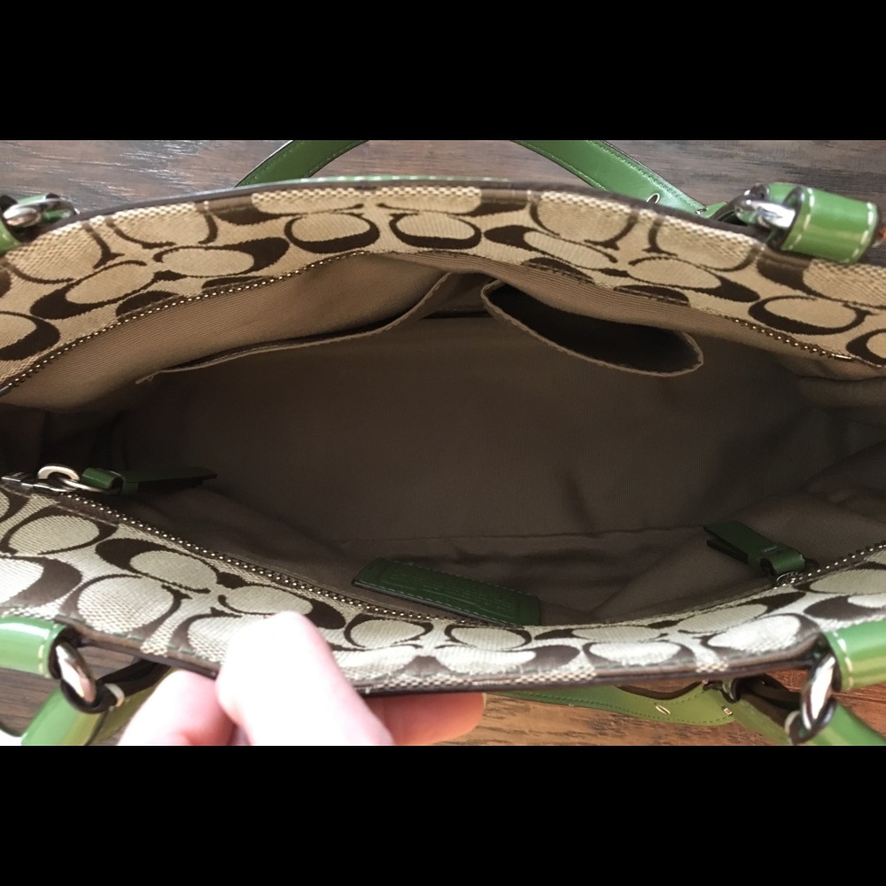 Coach Signature Pleated Gallery Tote - Picture 3 of 6