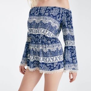 Off the shoulder romper