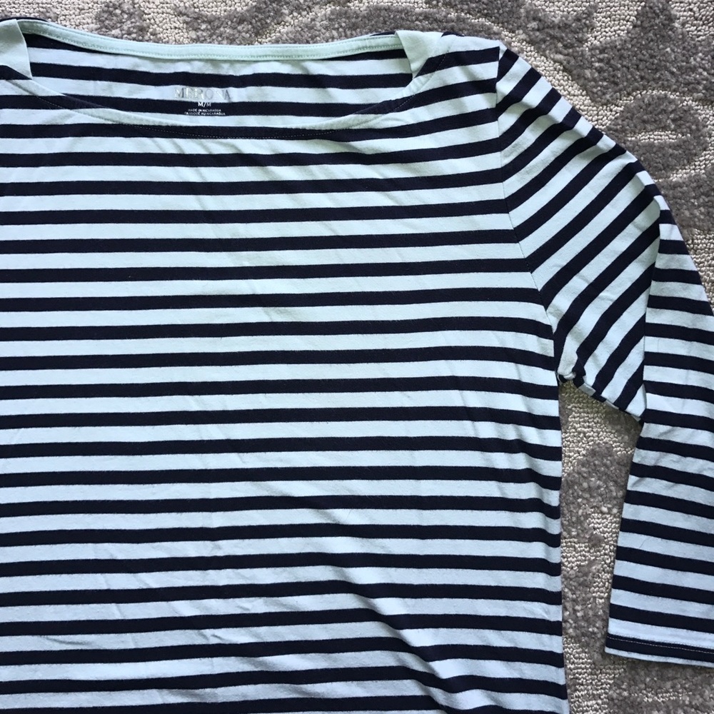 Preppy and easy 3/4 tshirt