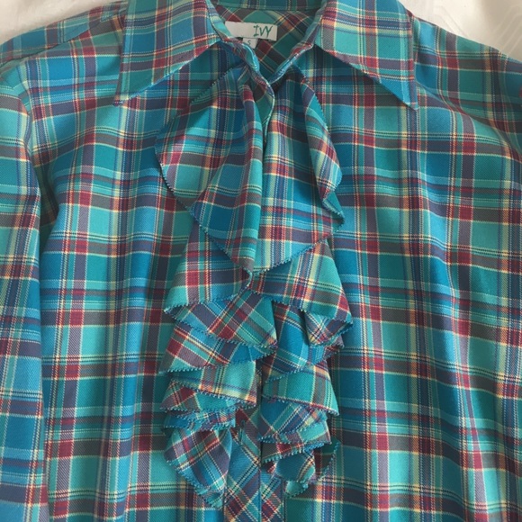 Detailed Ruffle Button Down - Picture 2 of 2