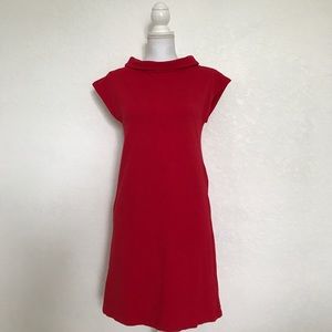 Weekend Sale Zara Basic red collar stretch dress