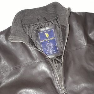 Leather Polo Jacket