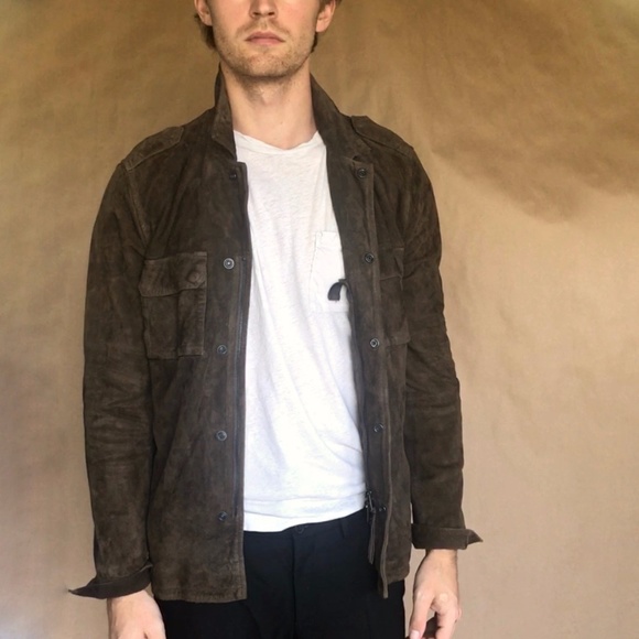 All Saints Jackets & Coats Allsaints Suede Jacket Poshmark