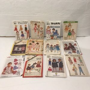 Vintage Butterick Simplicity toddler patterns