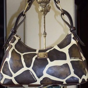 Dooney & Bourke Giraffe print leather hobo