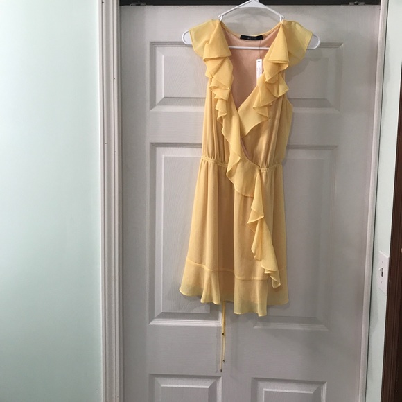 Ark & Co Radiant Ruffled Dress - Yellow -  SOLD - Picture 1 of 2