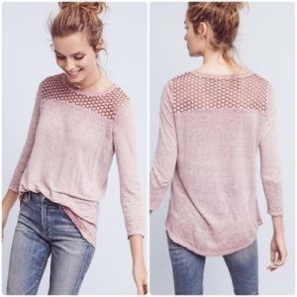 Anthropologie Akemi & Kin Amis Linen Top-M