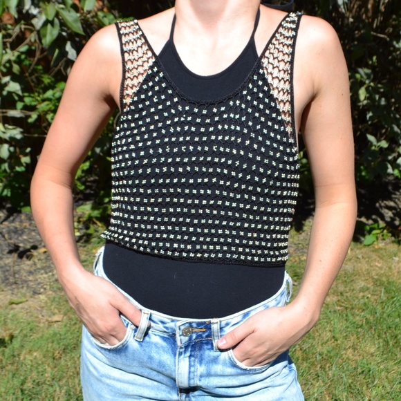 JEWELED FISHNET TOP - Picture 6 of 8